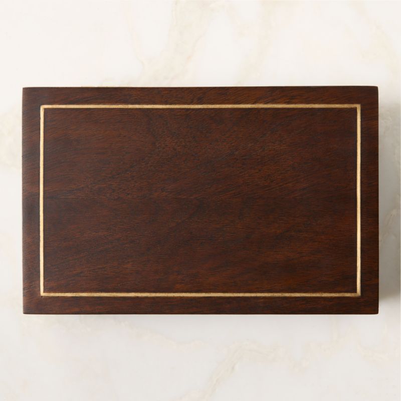 Ledger Acacia Wood Storage Box by Todd Snyder - image 4 of 7