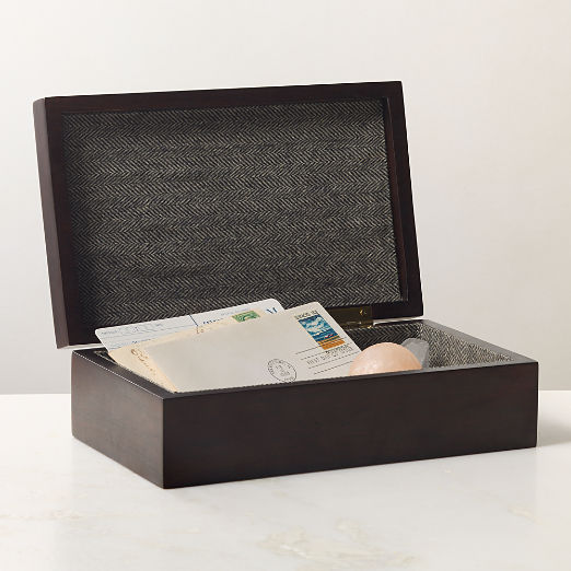 Ledger Acacia Wood Storage Box by Todd Snyder