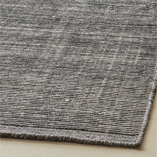 Leera Handloomed Black Performance Area Rug