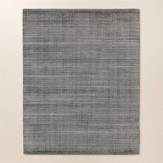 Leera Handloomed Black Performance Area Rug 8'X10' + Reviews | CB2
