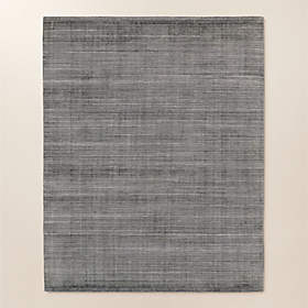 Luma Hand-Knotted Black New Zealand Wool Area Rug 8'x10' by