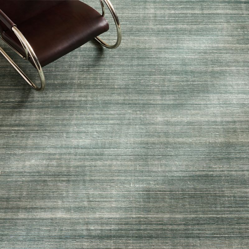 Leera Handloomed Dark Green Performance Area Rug 8'x10' - image 4 of 5
