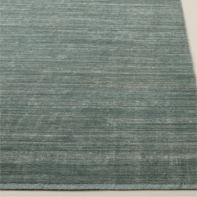 Leera Handloomed Dark Green Performance Area Rug 8'x10' - image 3 of 5