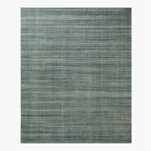 Leera Handloomed Dark Green Performance Area Rug