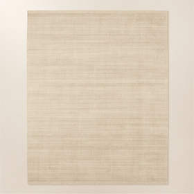 Anders Ivory TENCEL Lyocell Area Rug 8'x10' + Reviews | CB2