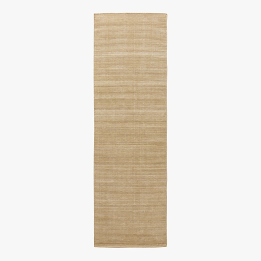 Leera Handloomed Taupe Performance Runner Rug 2.5'x8'