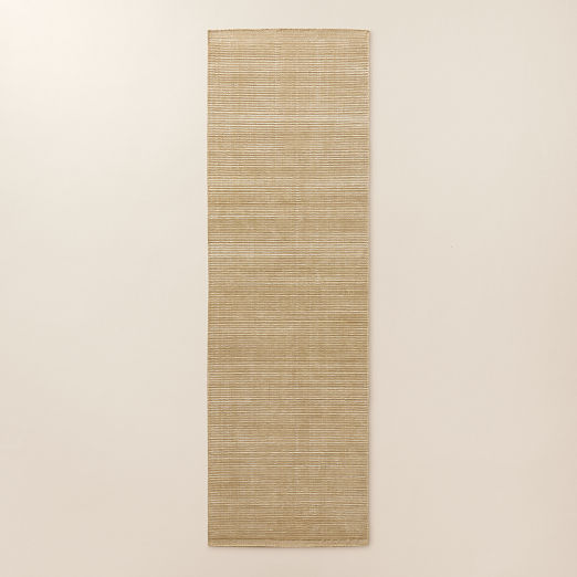 Leera Handloomed Taupe Performance Runner Rug 2.5'x8'