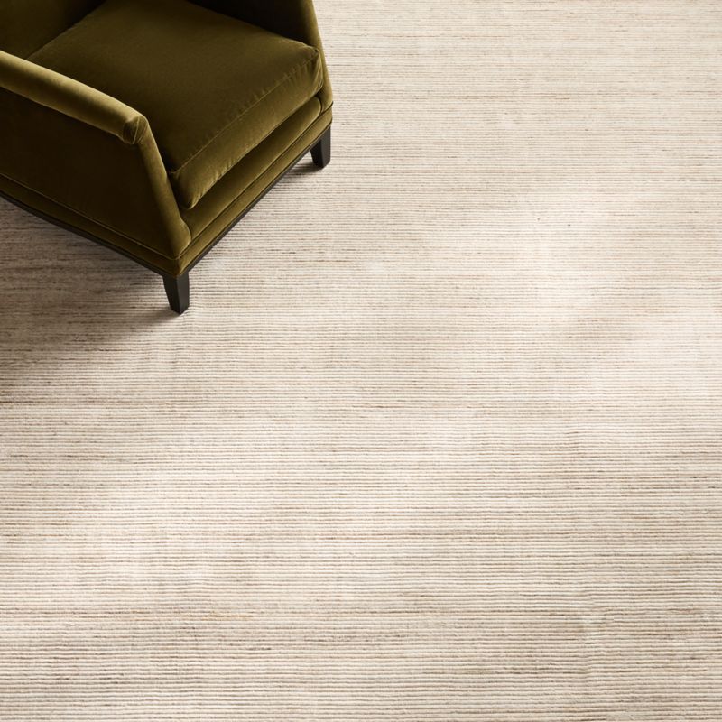 Leera Handloomed Warm White Performance Area Rug 5'X8' - image 4 of 7