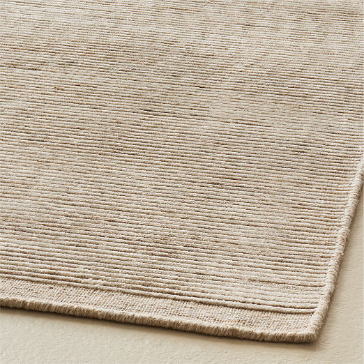 Leera Handloomed Warm White Performance Rug Swatch 12"X12"