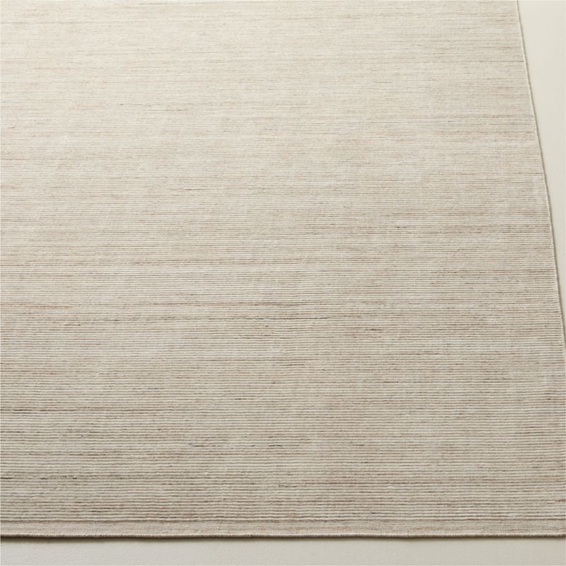 Leera Handloomed Warm White Performance Area Rug 5'X8' - image 1 of 4