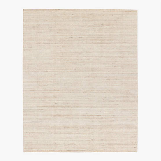 Leera Handloomed Warm White Performance Area Rug 5'X8'