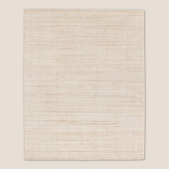Leera Handloomed Warm White Performance Area Rug 6'X9'