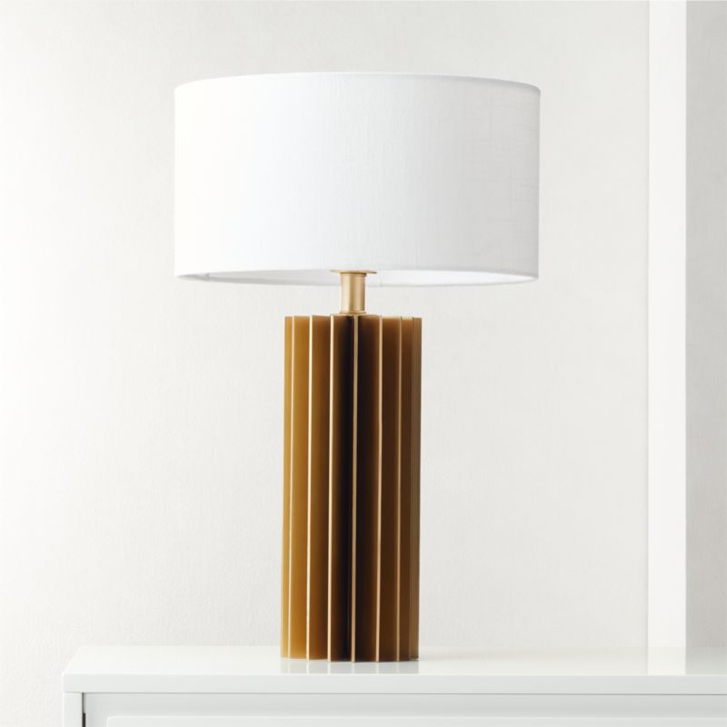 brass table lamp