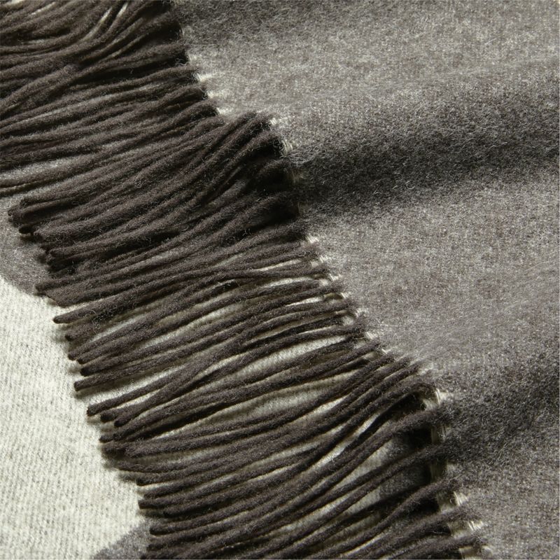 Lejon Brown Merino Wool Throw Blanket by Ackerman - image 3 of 5