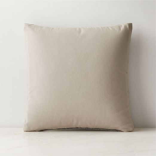 Lekki Linen Grey Throw Pillow Cover 20"x20" by Ackerman