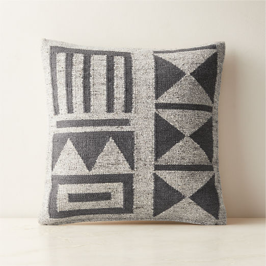 Lekki Linen Grey Throw Pillow Cover 20" by Ackerman