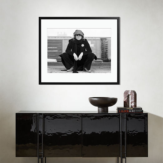 'Lennon in Westside' Photographic Print in Black Frame