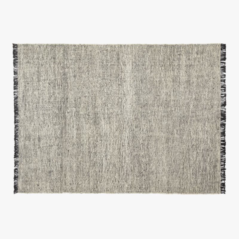 Leno Black and White Jute Area Rug 10'x14' + Reviews CB2 Canada