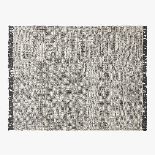 Leno Handwoven Black and White Jute Area Rug 8'x10'