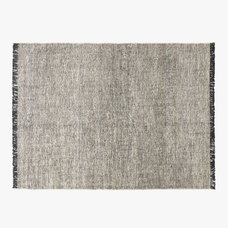 Leno Black and White Jute Area Rug 9'x12' + Reviews CB2 Canada