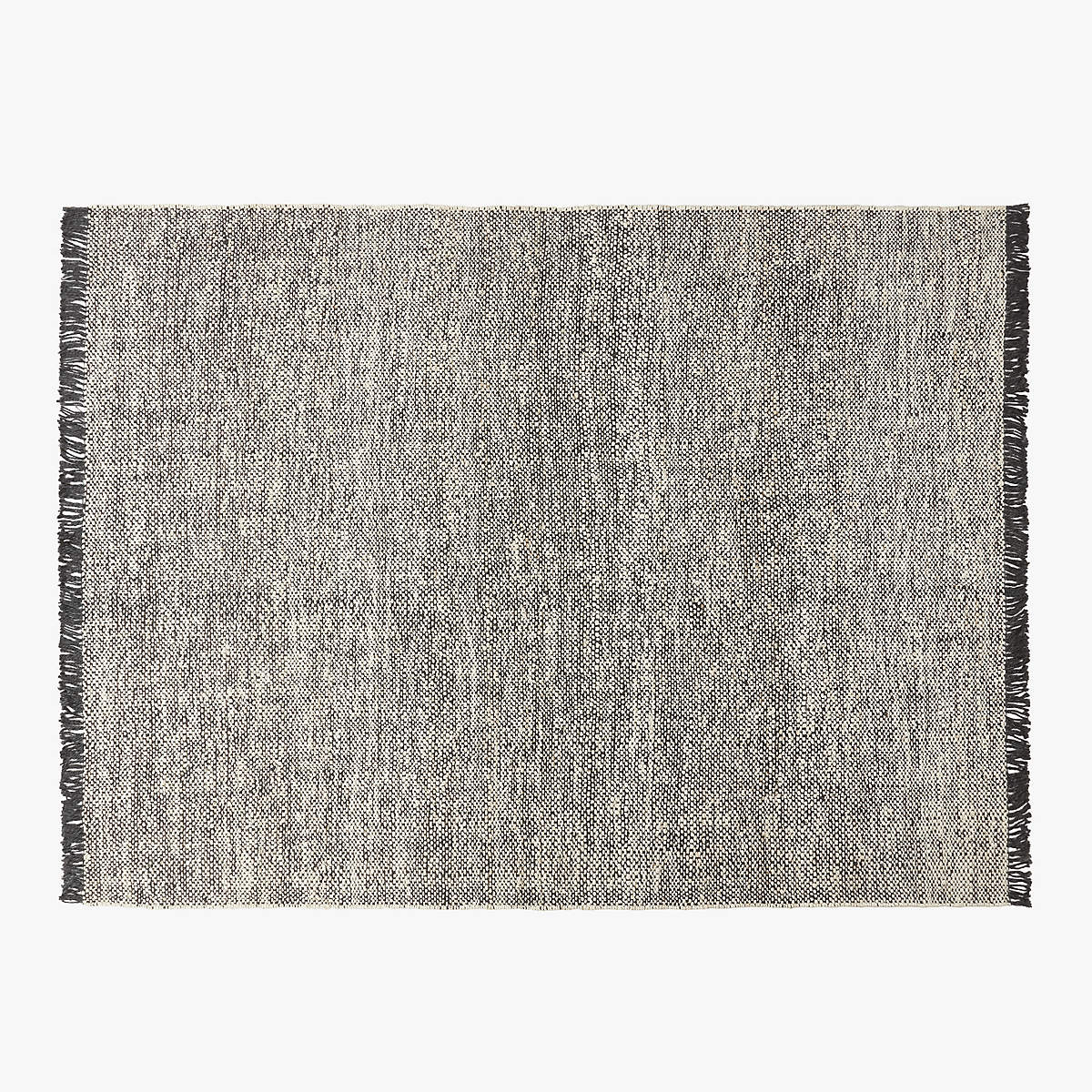 Leno Black and White Jute Area Rug 9'x12' + Reviews CB2 Canada