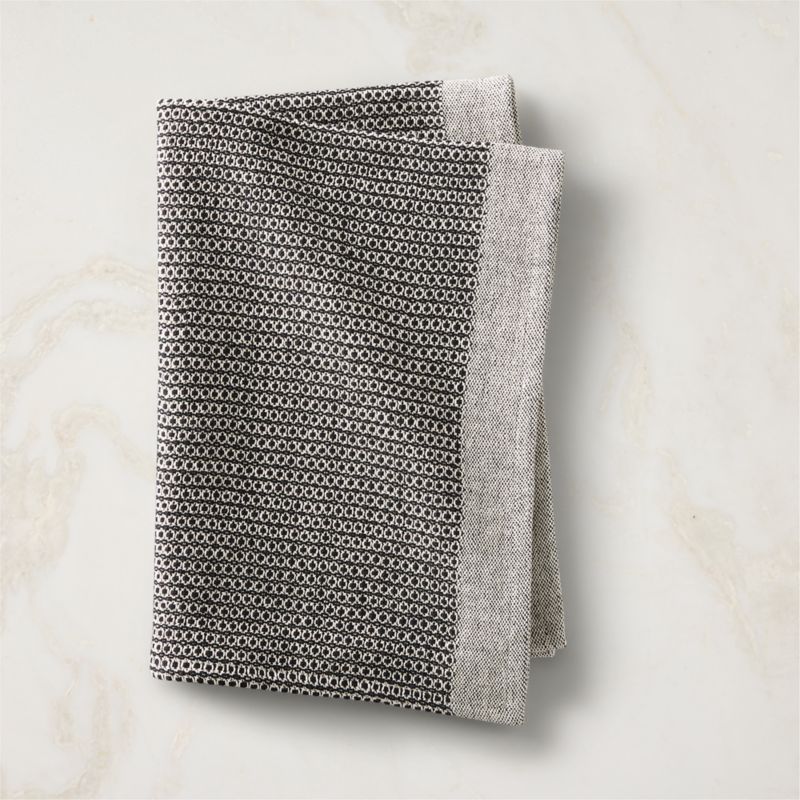 View Leno Black and White Dish Towel details