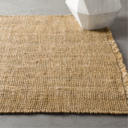 Leno Natural Handwoven Jute Rug | CB2