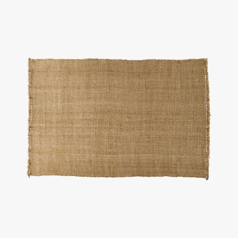 Leno Handwoven Natural Jute Area Rug 8'x10' + Reviews CB2
