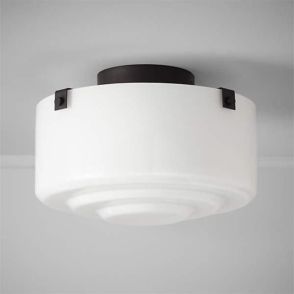 Flush mount black deals light