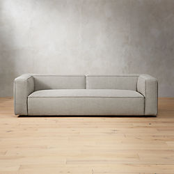 Modern Sofas Couches And Loveseats Cb2 Lenyx Stone Extra Large Sofa