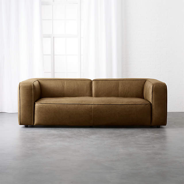 Lenyx Leather Sofa Reviews Cb2, Leather Sofa Couch