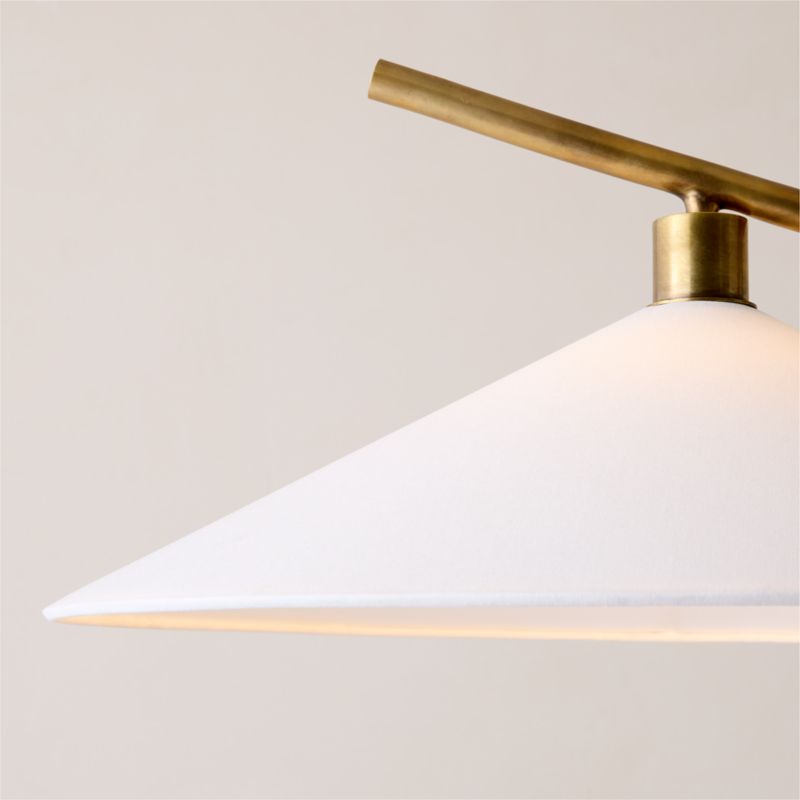 Leo 2-Light Aged Brass Pendant Light - image 1 of 5