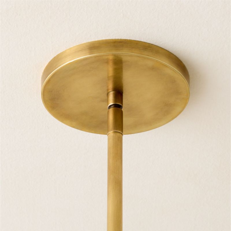 Leo 2-Light Aged Brass Pendant Light - image 2 of 5