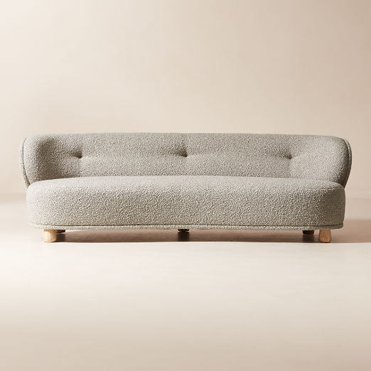 Leonne 90" Grey Boucle Sofa by goop