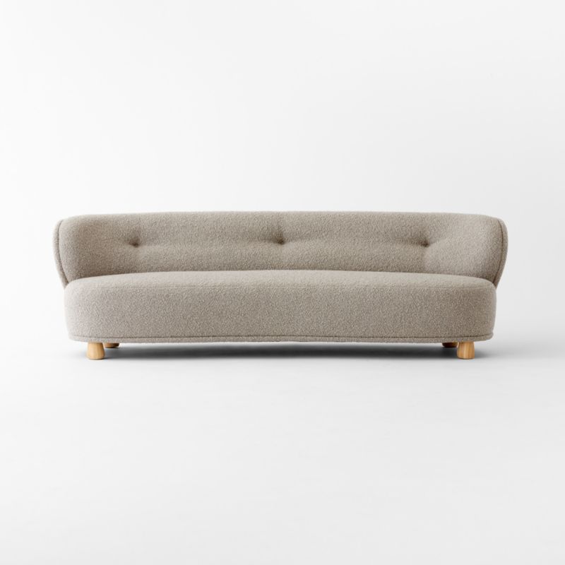 Leonne 90" Grey Boucle Sofa by goop - image 9 of 14