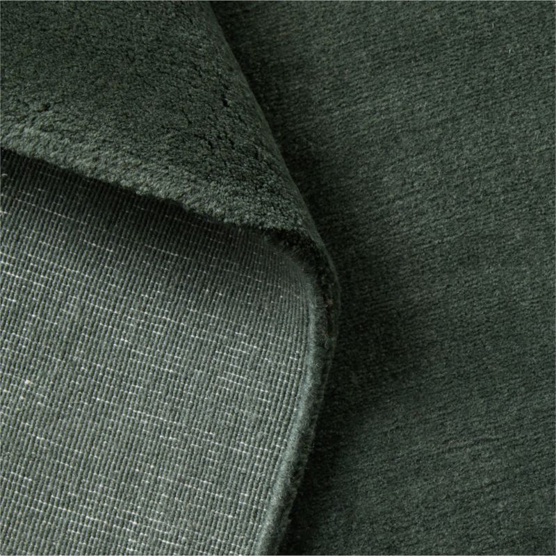 Leonore Handloomed Dark Green Wool Area Rug 8'x10' - image 3 of 4