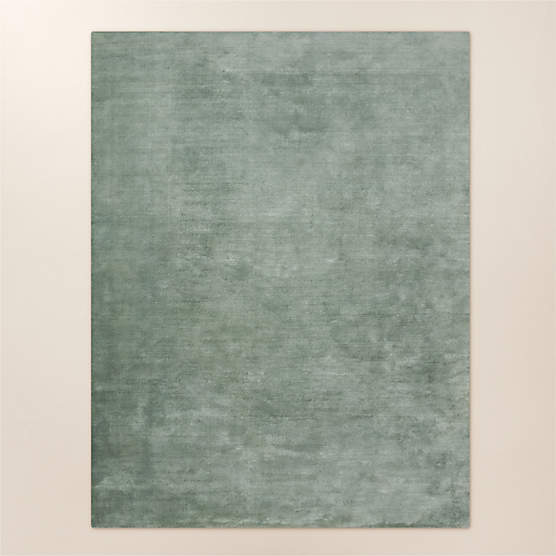 Sundown Handloomed Lavender with Smoked Green TENCEL Lyocell Area Rug 8 ...