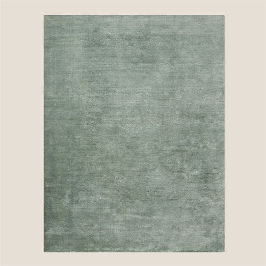 Leonore Handloomed Faded Teal Wool Area Rug 10'x14'