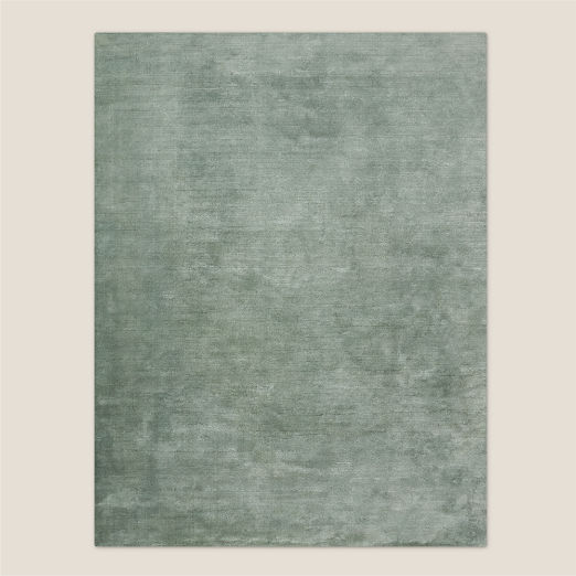 Leonore Handloomed Faded Teal Wool Area Rug 10'x14'