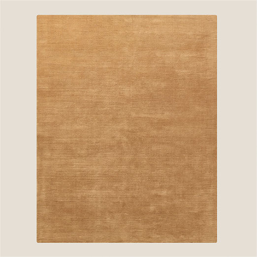 Leonore Handloomed Light Brown Wool Area Rug
