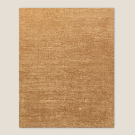 Leonore Handloomed Light Brown Wool Area Rug 5'x8'