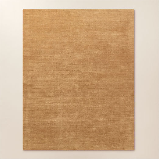 Leonore Handloomed Light Brown Wool Area Rug