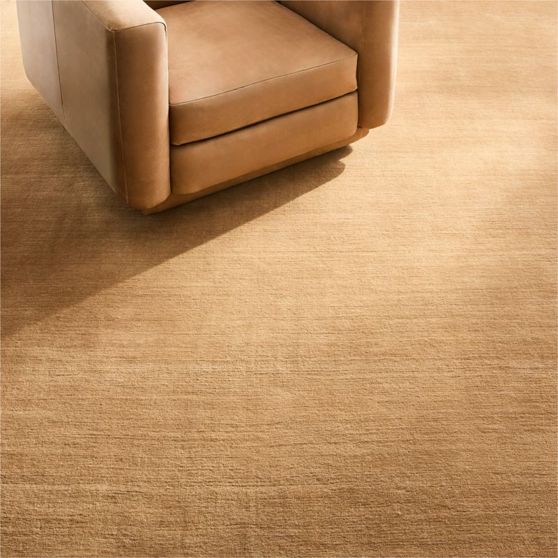 Leonore Handloomed Light Brown Wool Area Rug 12'x15' - image 1 of 4