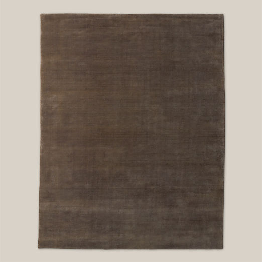 Leonore Handloomed Sepia Brown Wool Area Rug 8'x10'