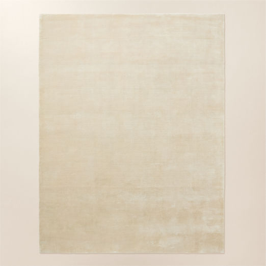 Leonore Handloomed Warm White Wool Area Rug