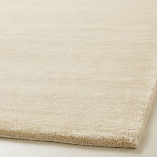Leonore Handloomed Warm White Wool Area Rug 6'x9'