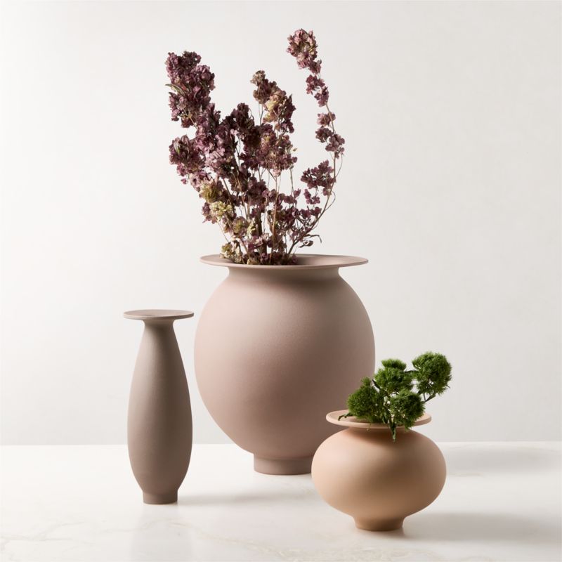 Leplaine Round Light Mauve Ceramic Vase - image 5 of 6