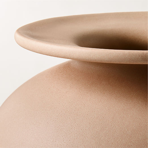 Leplaine Round Light Mauve Ceramic Vase