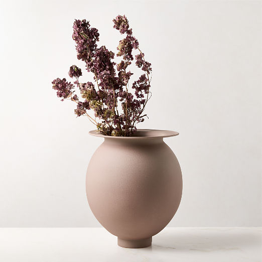 Leplaine Smoked Mauve Ceramic Vase