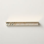 Crescent 36" Ivory Resin Console Table
